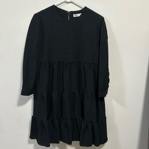 Black, Tiered Zara Dress Size Small